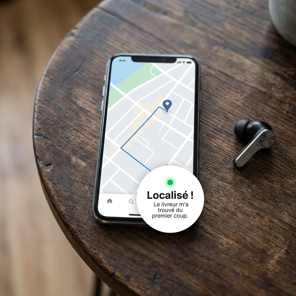 Phone on wooden table